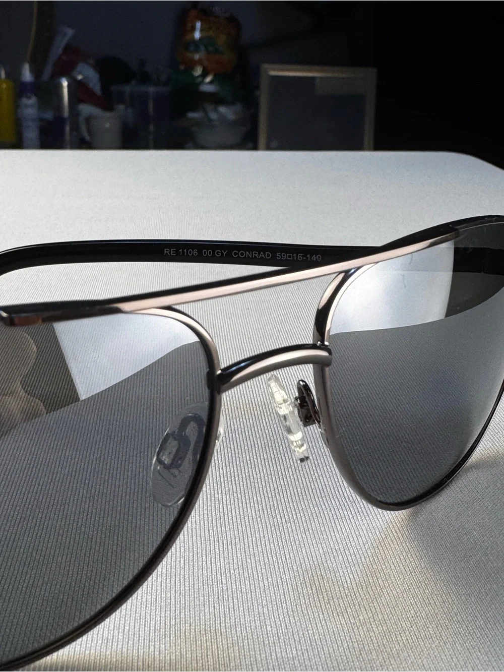 NEW! REVO RE 1106 00 GY Conrad Polarized Unisex Sunglasses Gunmetal/Graphite